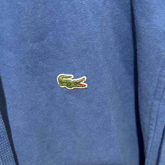 Lacoste Royal Blue Full-Zip Sweatshirt Hoodie 3XLB - Picture 4 of 5